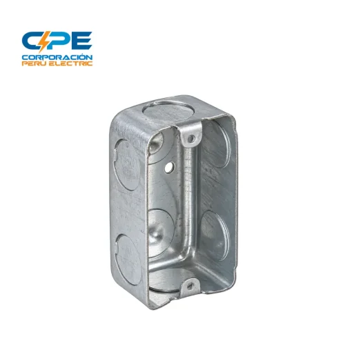 CAJA RECTANGULAR Metálico CON SALIDA 3/4″ – 1/27