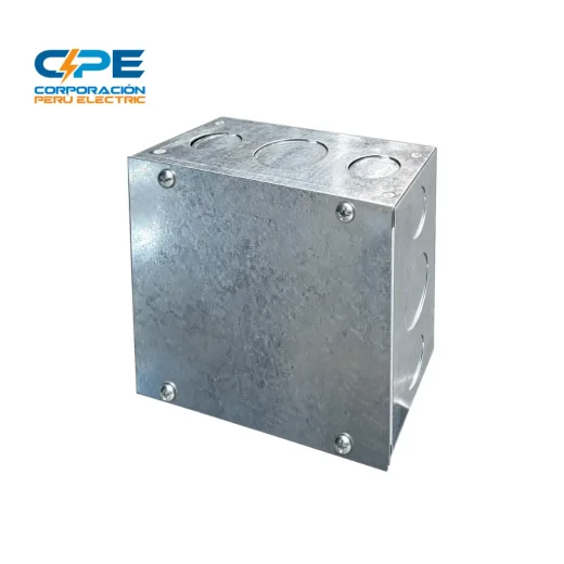 CAJA DE PASE CON SALIDA 1/2″ 4X4X2 (100X100X50) 1/27